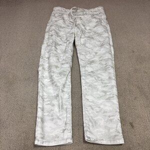 Flog Pants Ivory Gray Camouflage Women’s Size 31